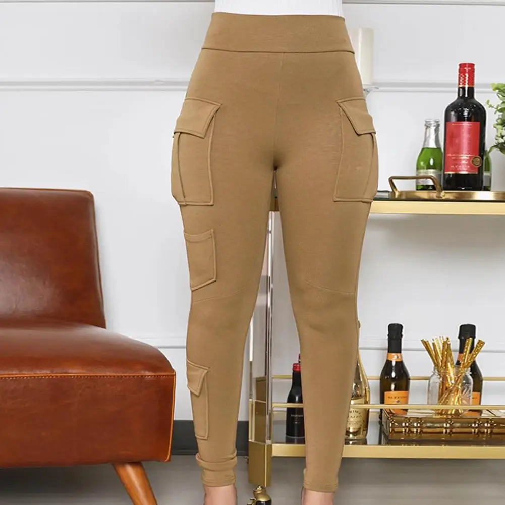 

Women Pants High Elastic Waist Women's Sports Sweatpants with Multi Pockets Soft Stretchy Fabric for Four Seasons Comfort Multi