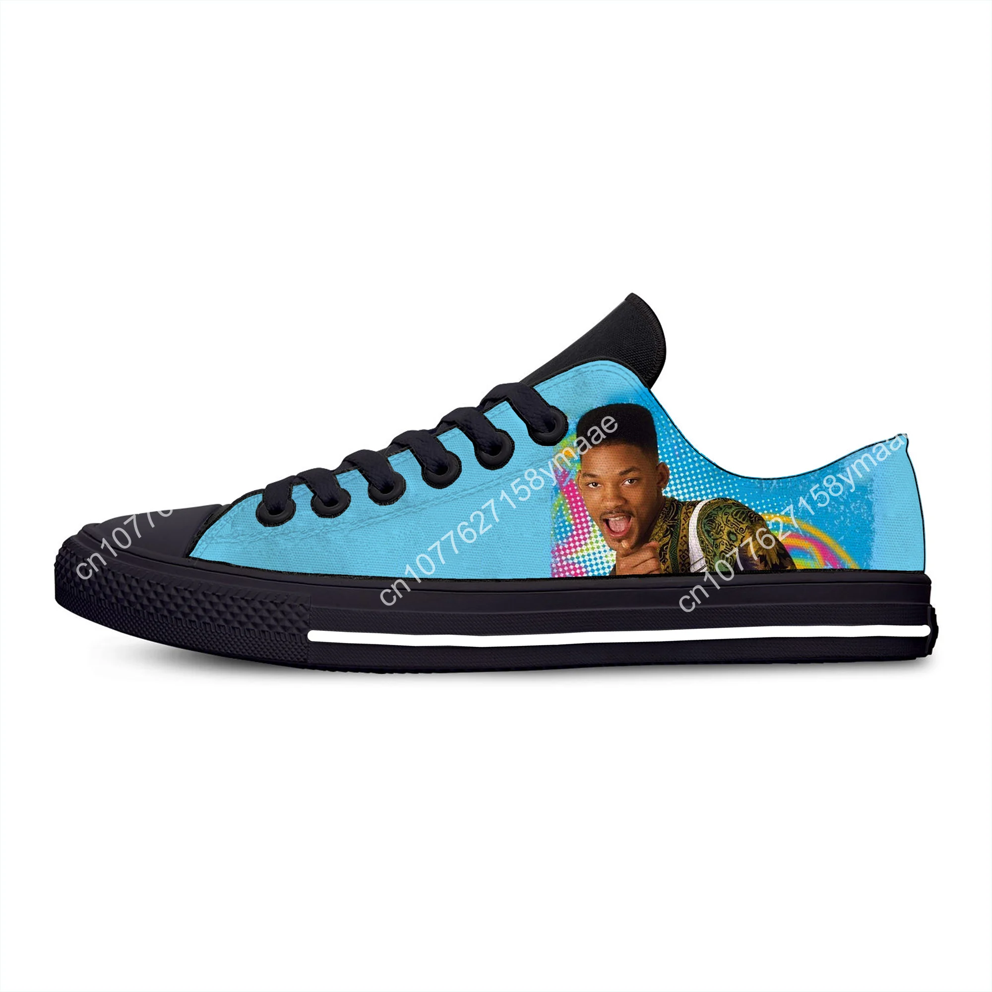 Hot Fresh Prince Of Bel AF Funny Novelty Fashion Casual Cloth Shoes Low Top Lightweight Breathable 3D Print Men women Sneakers