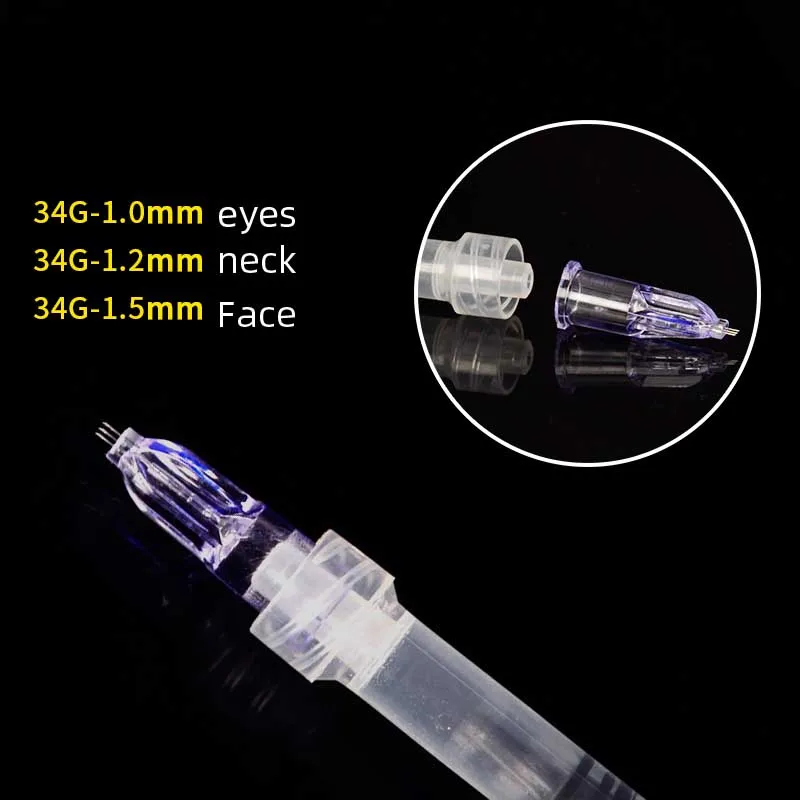 

Микроиглы Nanosoft 34 г, 1,0 мм, 3 микроиглы для наполнения губ с гиалуроновой кислотой
