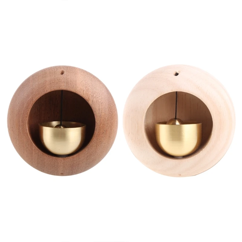 

Magnetic Shopkeepers Bell for Door Opening Wood Doorbell Wind Chime Hanging