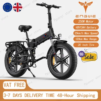 ENGWE ENGINE X 2026 NUOVA Bicicletta Elettrica con Batteria al Litio 48V13AH, 250W, per Adulti, Pneumatici Fat 20*4.0 Pollici, E-bike da Montagna