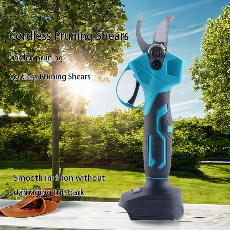30MM Cordless Brushless Electric Pruning Shear Tree Bonsai Pruner Branches Cutter Power Tool For Makita 18V Battery(No Battery)