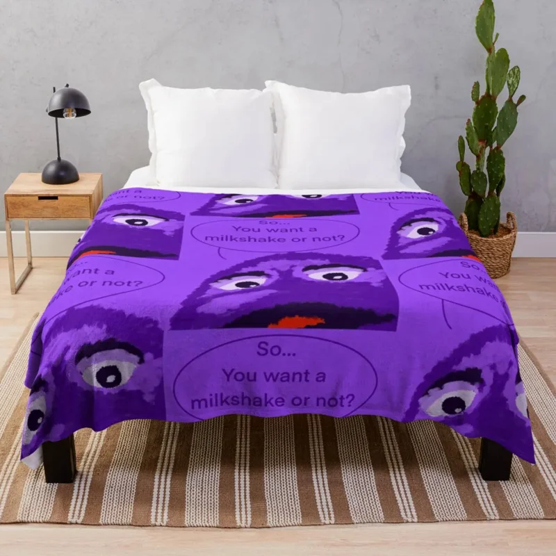 

Or-der Up G-rimace Throw Blanket Blanket Fluffy Soft Blankets For Sofa