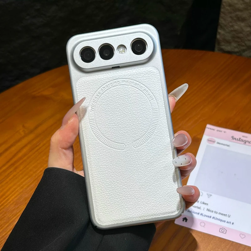 Premium Retro Leather Magnetic Non-Slip Shockproof Bumper Case