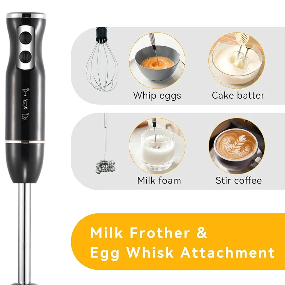 خلاط يدوي كهربائي 5 في 1 من الفولاذ المقاوم للصدأ...