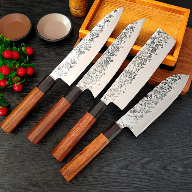 Kitchen Knife Japan Set Stainless Steel  Professional Knife Sets Chefs -  Japanese - Aliexpress