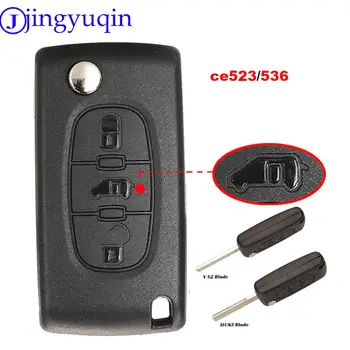 jingyuqin CE0523/CE0536 Remote Car Key For Fiat Scudo For Peugeot Partner Expert For Citroen Berlingo Dispatch (Van) Remote Key 1