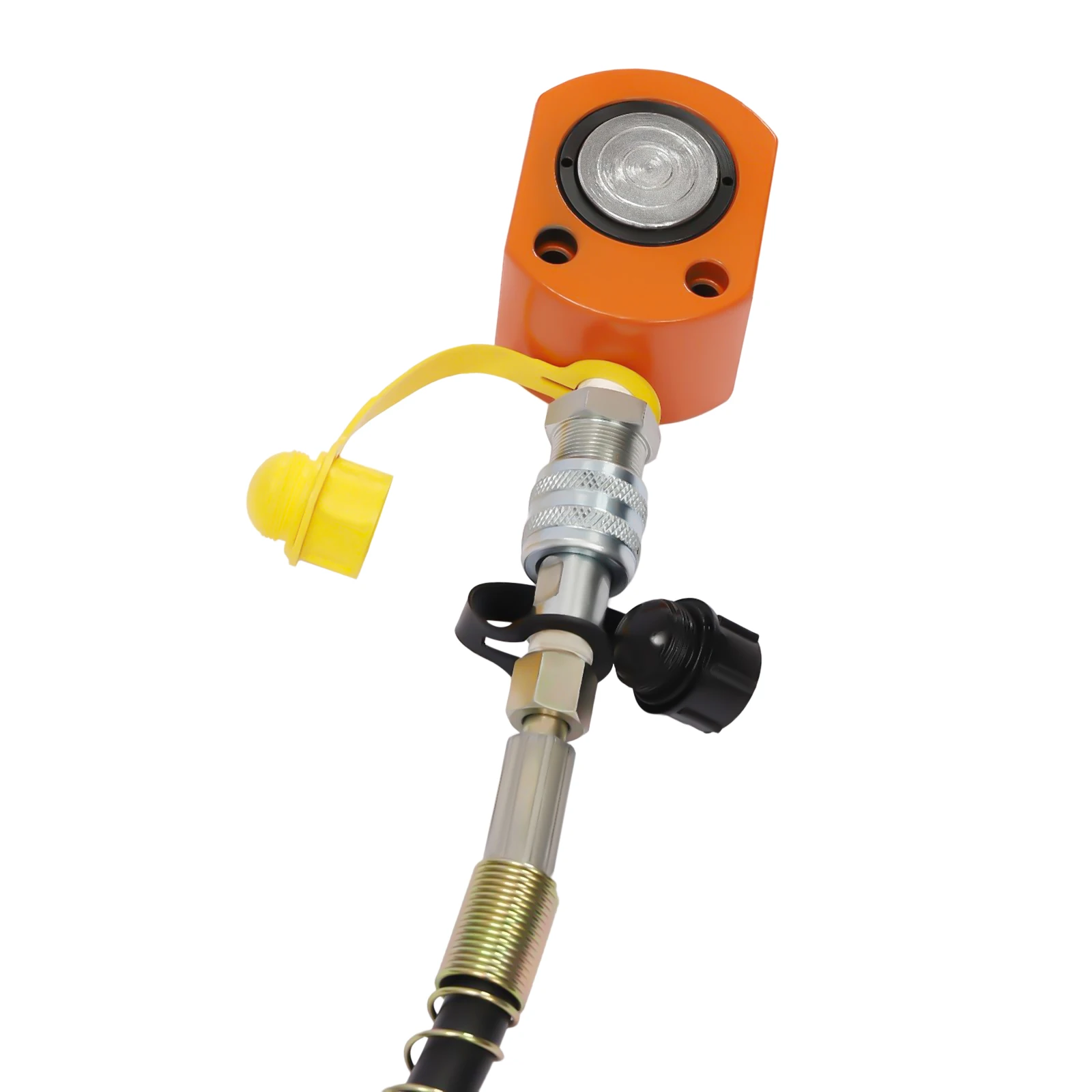 10T Hydraulic Ram Cylinder Jack Hydraulic Jack Hand Pump Single-Acting 0.43" Stroke for Machinery Shipbuilding 4
