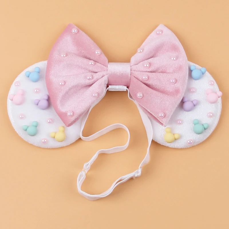 2025 Disney Mickey Ear Elastic Headbands Newborn