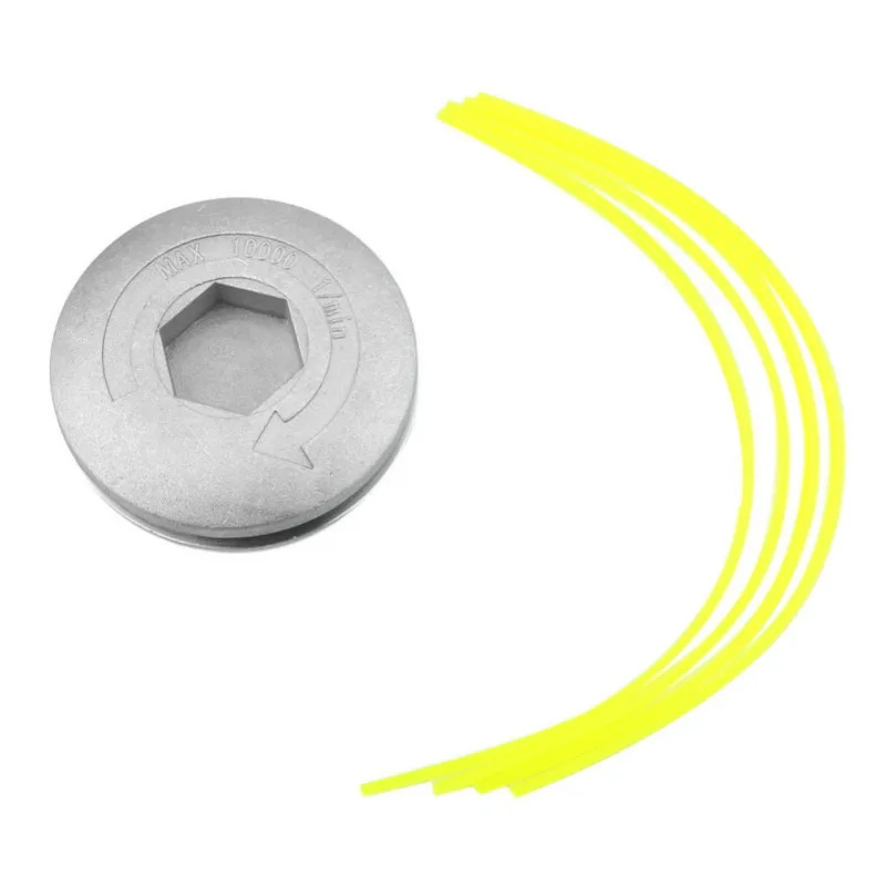 Description Picture 5 of itemUniversal Aluminum Grass Trimmer Head With 4 Lines Brush Cutter Head Thread Nylon Grass Cutting Line Head for Lawn Mower Silver