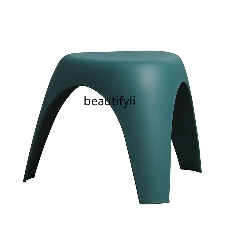 

Trunk Stool Simple Creative Home Living Room Cute Stackable Plastic Triangle Edge Several Elephants round Stool Low Stool