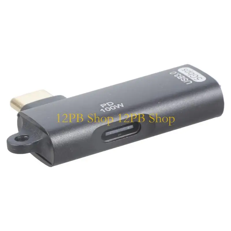 12PB 고속 USB C-USB A OTG 어댑터 변환기(태블릿 전화 노트북에 적합한 최대 100W 전원 공급 장치 빠른 충전 포함)