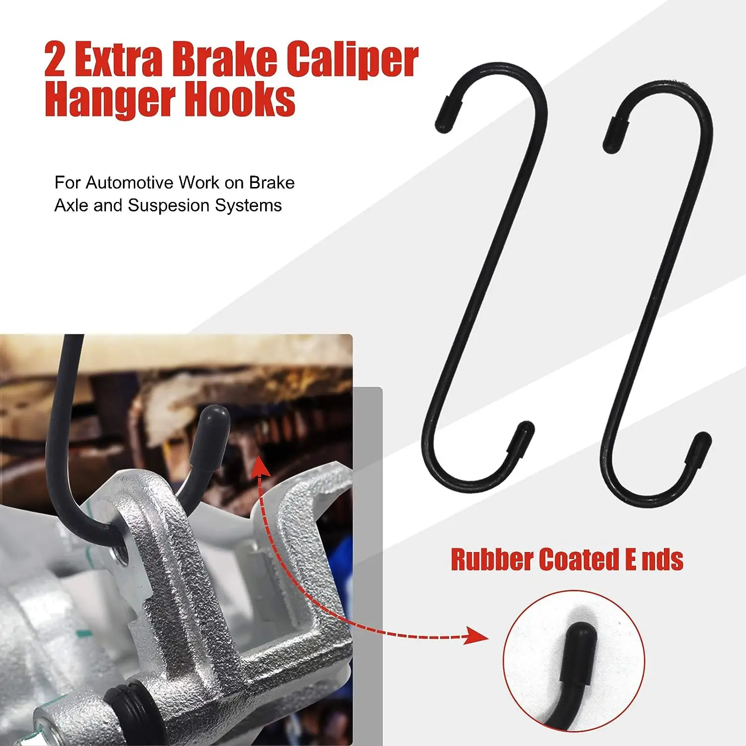 Brake Caliper Compression Tool, Brake Caliper Press Tool Disc Brake Pad Spreader Car Ratchet Piston Compressor Tool with 2 Calip
