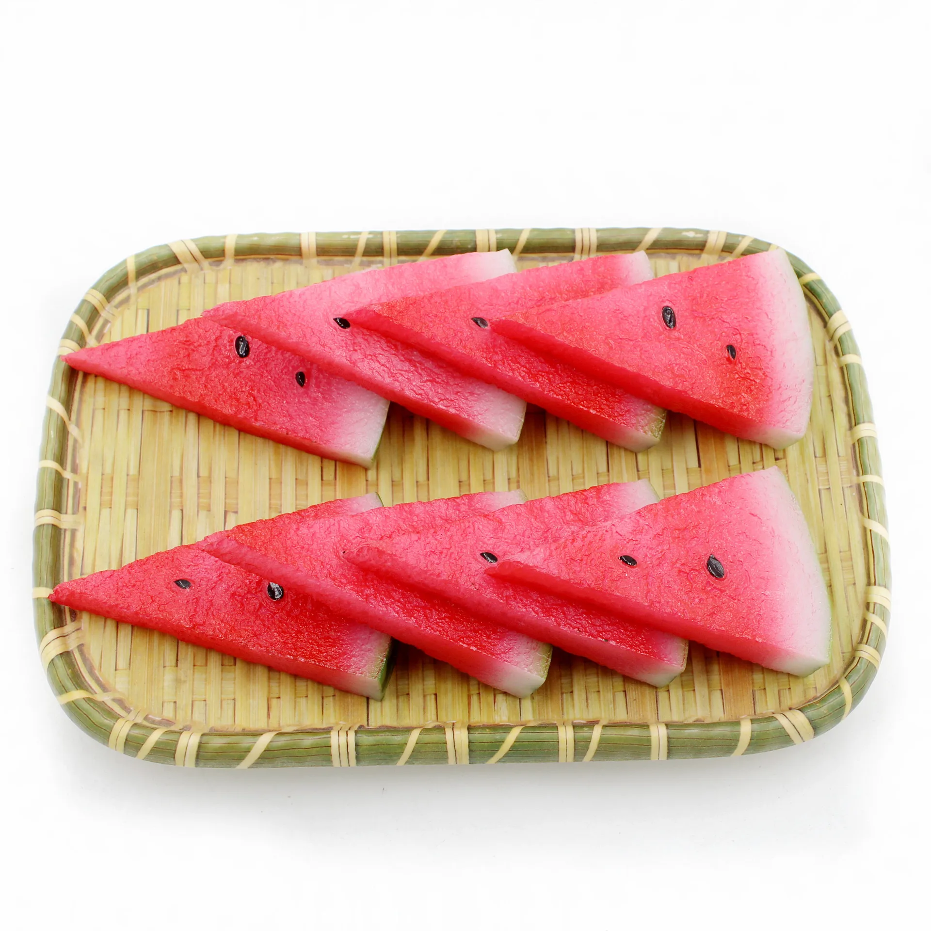 Simulated Watermelon Skin Fake Watermelon Slices Fake Fruit Slices Food Model for Restaurant Decoration Shoot food model food photography props