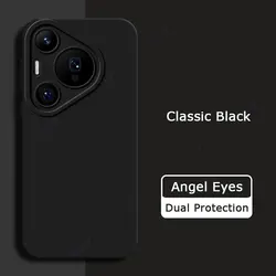 Custodia in silicone liquido quadrata Angel Eyes di lusso - Bagno protettivo morbido a 360° per telefono cellulare