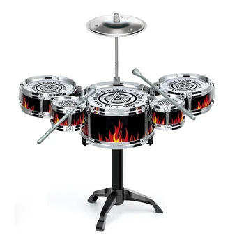 Batterie, batterie jazz, illumination musicale pour enfants et bébés, jouets, débutants pratiquant la musique
