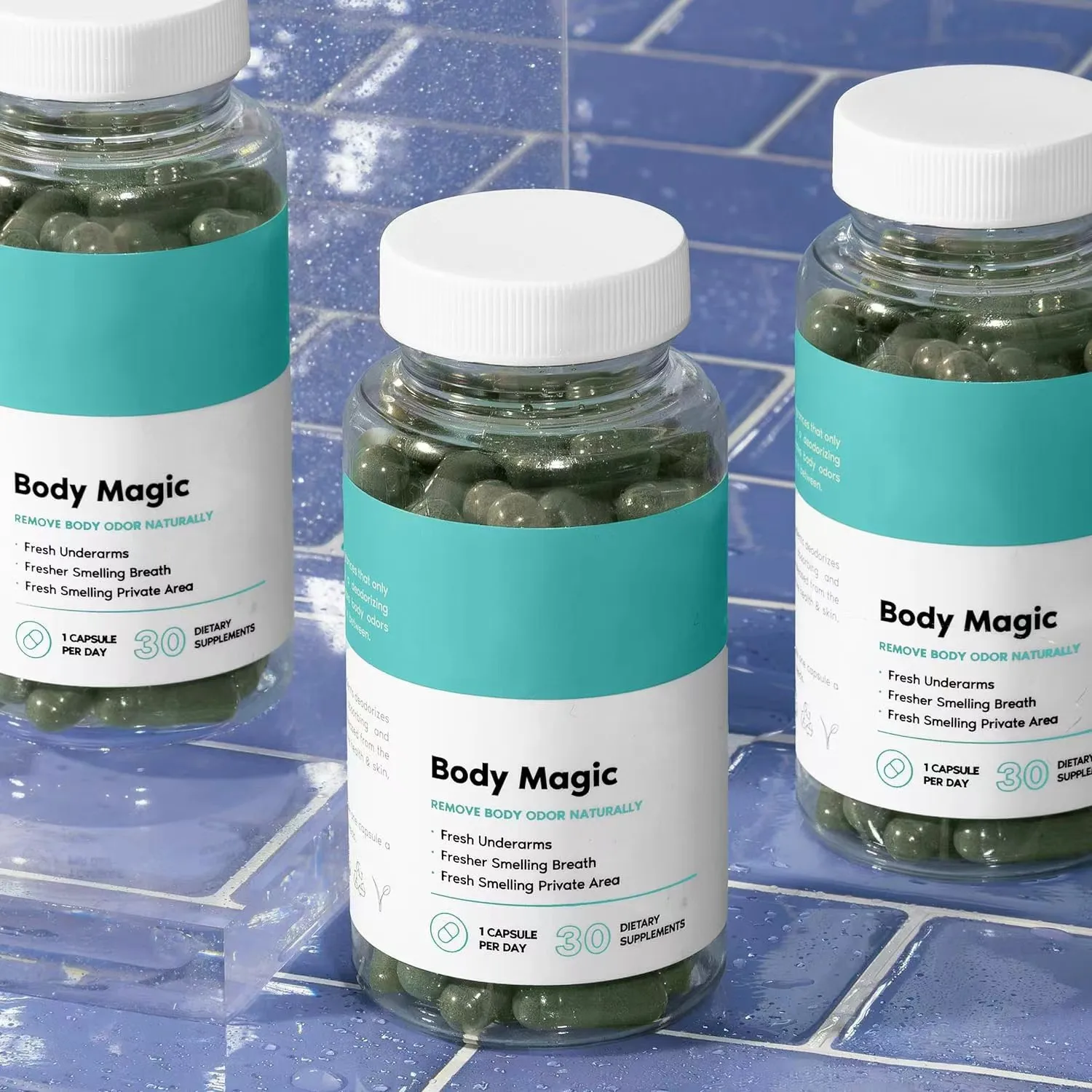 30-180 Pills Chlorophyll Body Odor Capsules for Body Gut & Skin Care