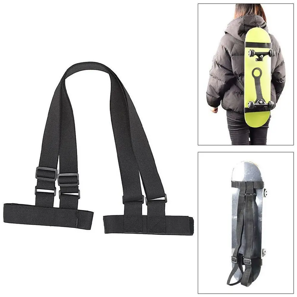 Skateboard Backpack Strap Snowboard Carrier Adjustable Backpack Shoulder Strap Handbag Belt skateboard accessories