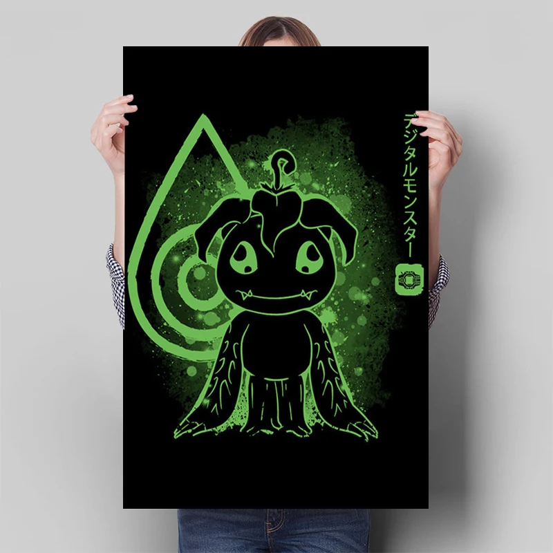 Póster de dibujos animados de Digimon de Anime, arte de pared, Agumon, Gabumon, Baloo, Bhikkhu, Beetle, Badamon, Goblin, Dilumon, HD, decoración de habitación infantil