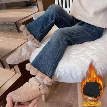 Girls Fleece Flared Pants 1