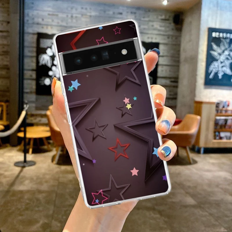 Vibrant Starry TPU Phone Case - Transparent Protective Cover