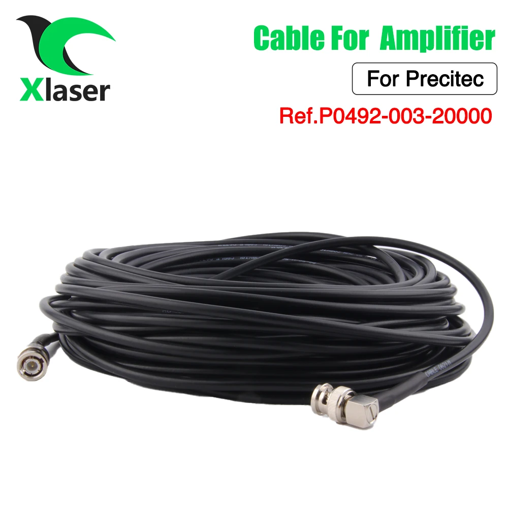 XLaser 20 미터 광학 RF 케이블 P0492-003-20000 섬유 레이저 커팅 헤드 Precitec 레이저 헤드 용 4 코어 증폭기 케이블