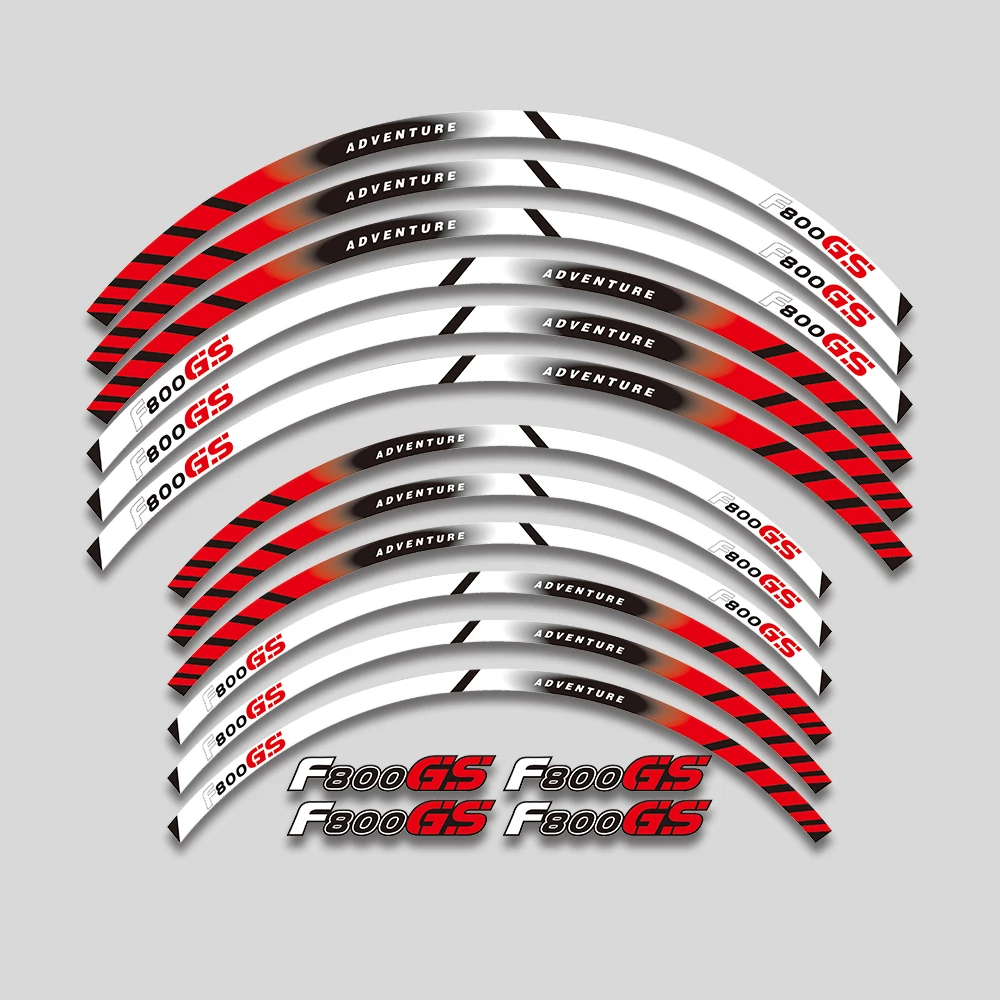 

High quality motorcycle wheel decals waterproof Reflective stickers rim stripes For BMW F800GS f800gs F 800GS F 800 GS