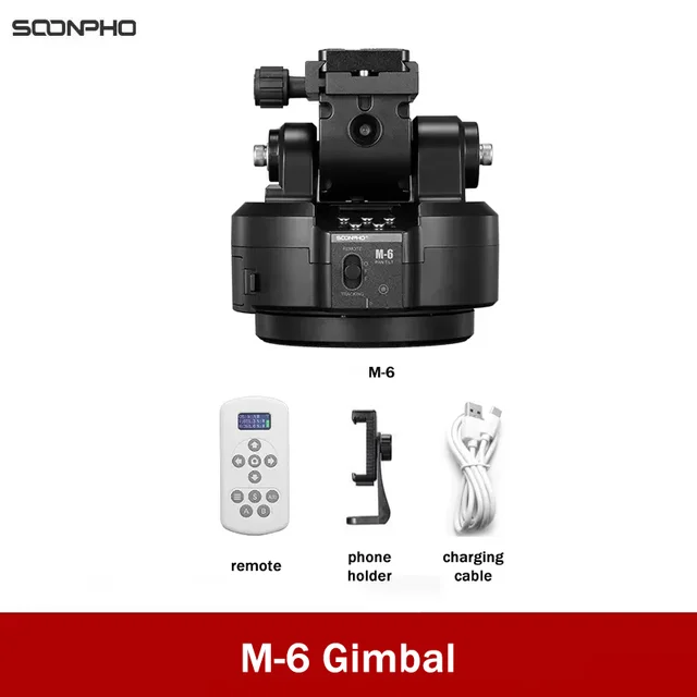 Soonpho M6 AI Smart Auto Motorized Rotating Panoramic Head Remote