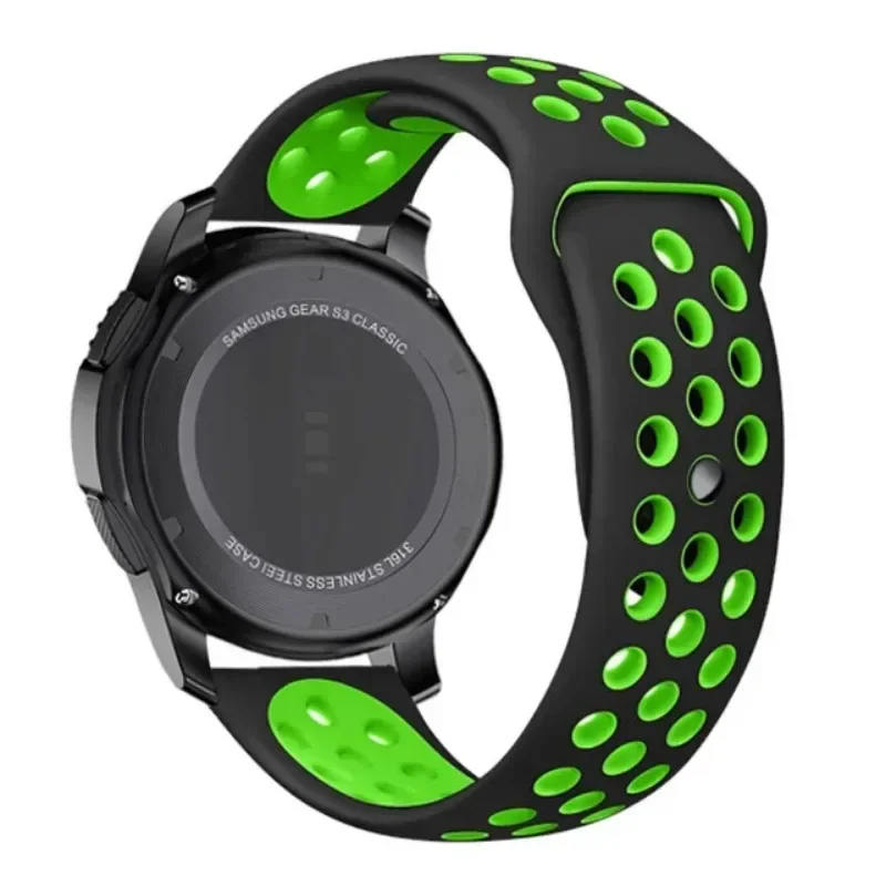 Versatile 22mm Soft Silicone Smartwatch Replacement Band - Premium Wristband Bracelet Accessories
