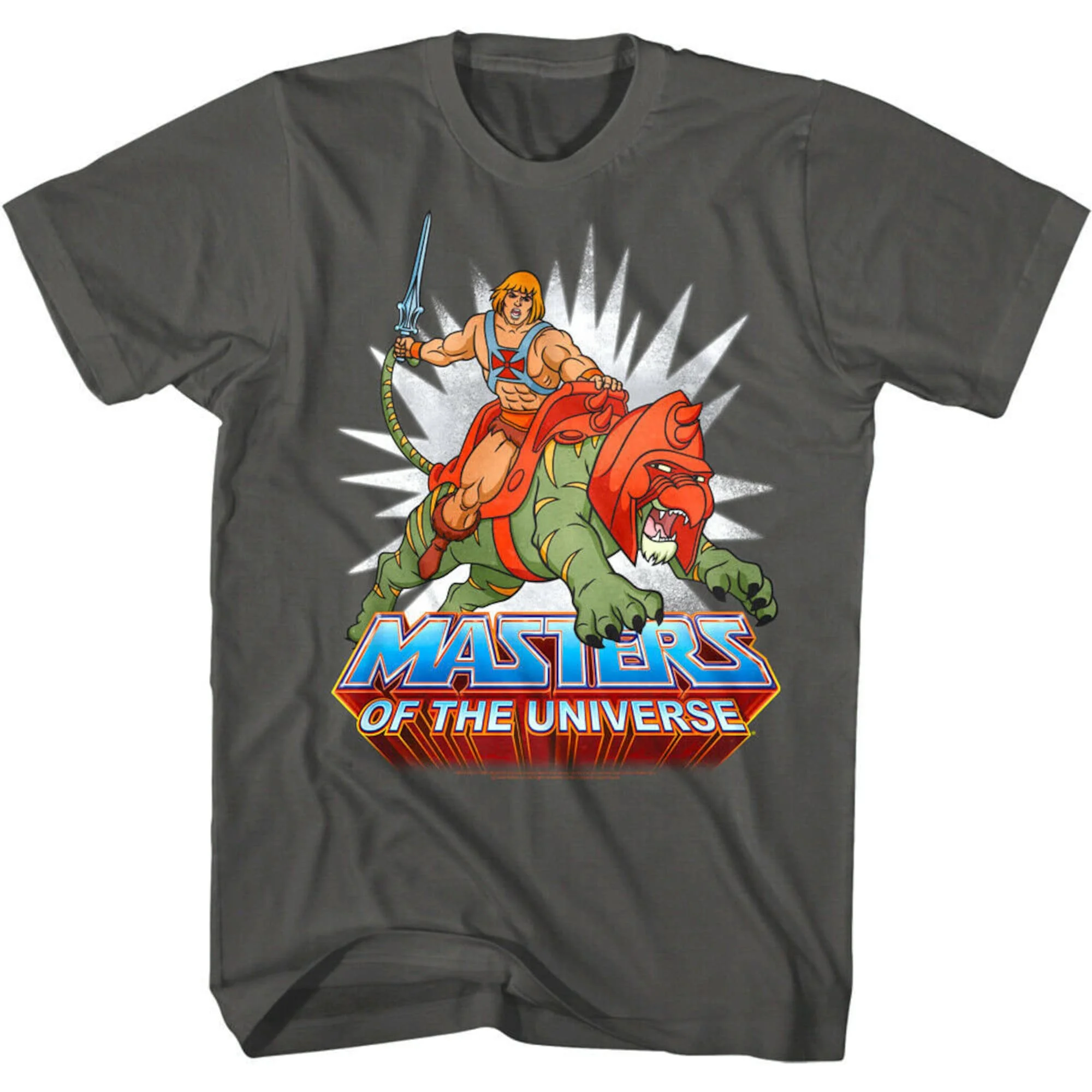 He Man Riding Battle Cat Tshirt Da Uomo Masters Of The Universe Heman Shirt Motu Tshirt Prince Adam Cringer