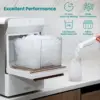 V2.0 Countertop Ice Maker | Self-Cleaning Pellet Ice Machine | Open and Pour Water Refill | Stainless Steel Housing | Fit 2