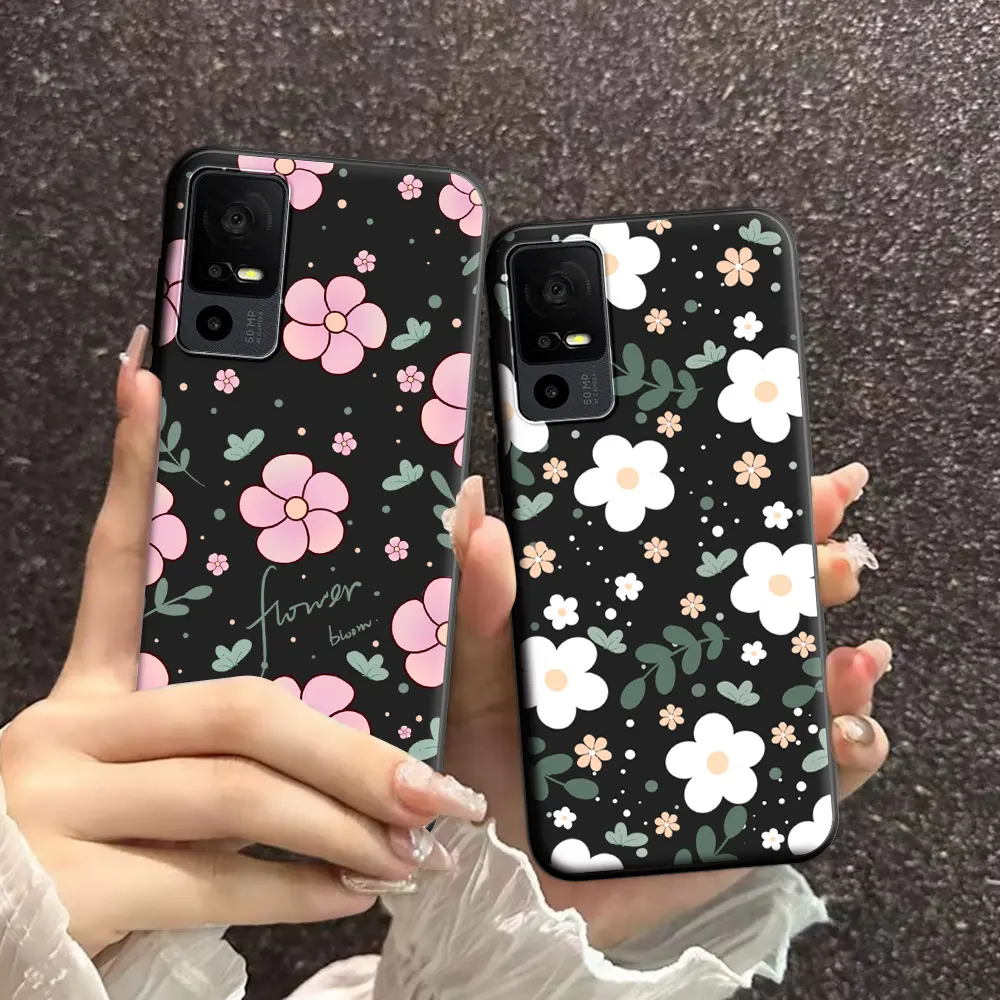 Floral Soft Silicone TPU Phone Case - Cool Back Cover