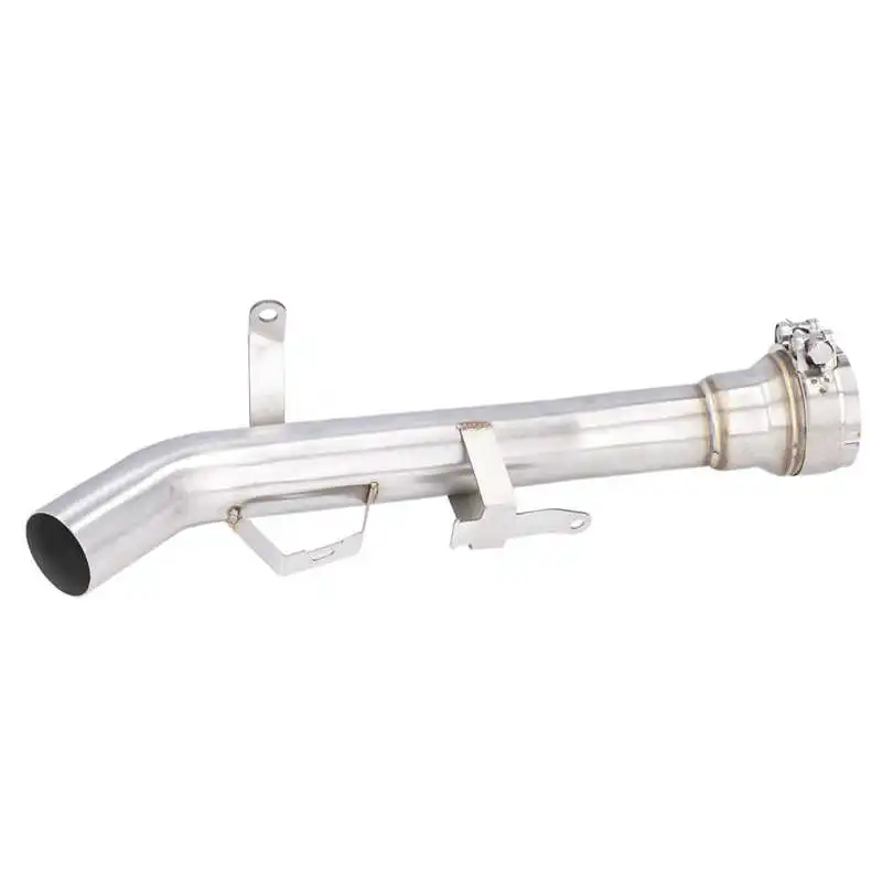 Full Muffler Exhaust System Stainless Steel Rustproof Heat Resistant Middle Link Tube Replacement for Z900 2017‑2021 Exhaust Mid Pipe 