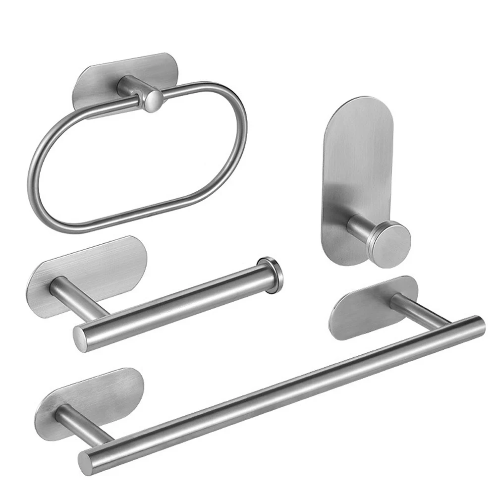

Hardware Tools Self Adhesive Toilet Paper Holder Bathroom Wall Mount Storage Stand Kitchen Roll Paper Tissue Towel Dispenser