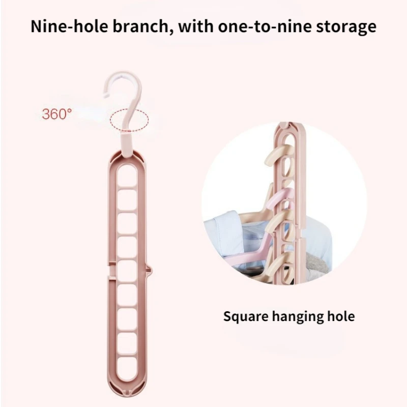 Iwinna Multifunctional Magic Hanger - Space Saving Folding Hanger For Closet Organization