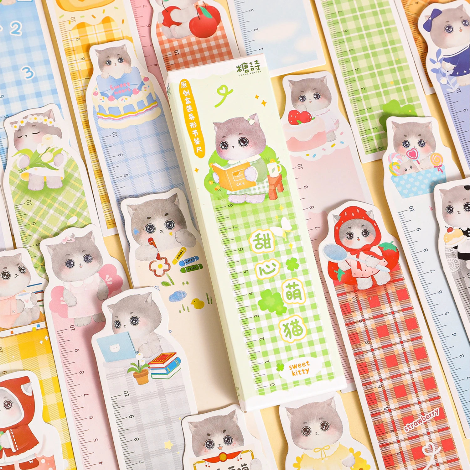 

Sweetheart Cute Cat Bookmark Ruler
