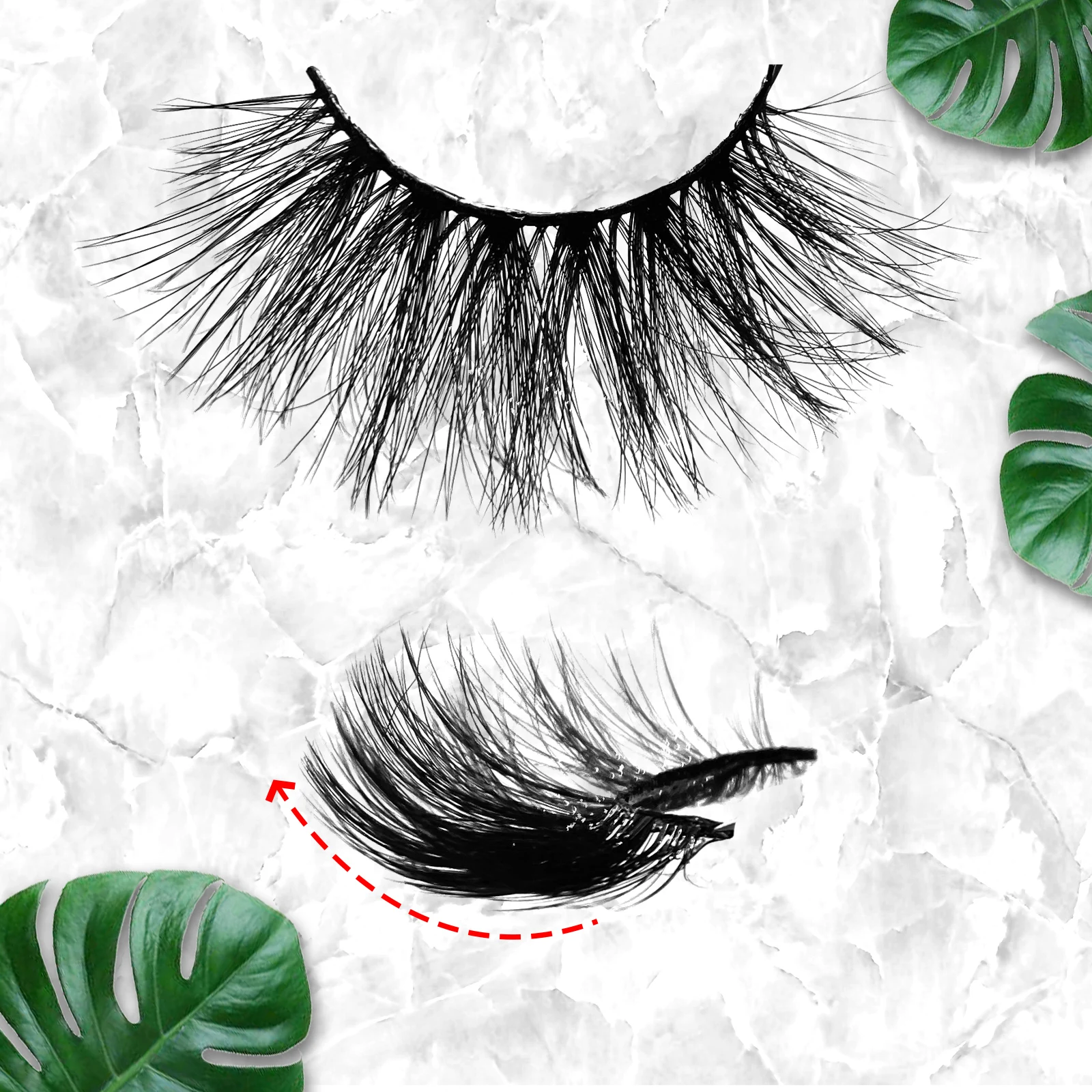 Description Picture 3 of item5D Mink Eyelashes Makeup Eyelashes 3D Mink Lashes Fluffy Soft Wispy Volume Thick Long Mink False Eyelashes