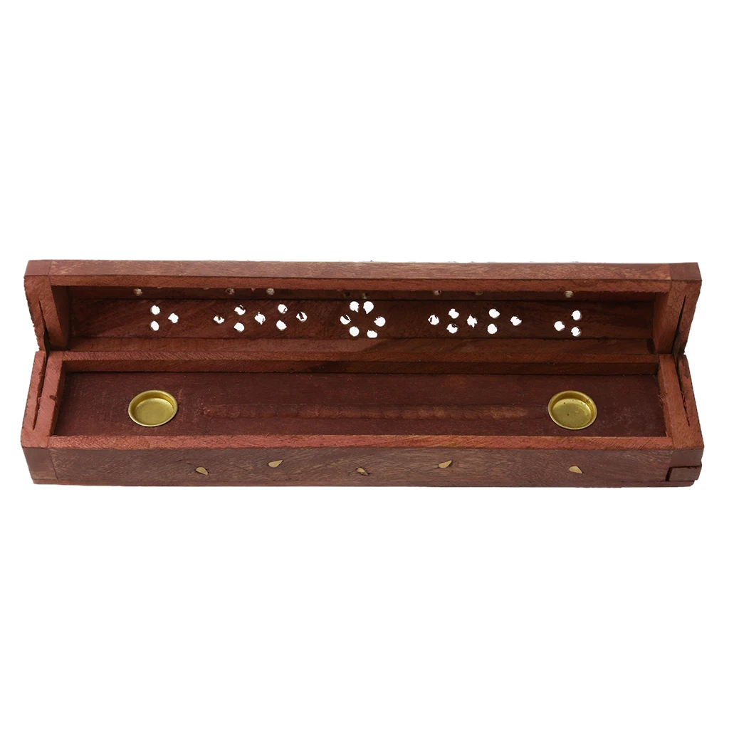 Wooden Incense Holder Insence Insense Burner Ash Catcher Traditional Hollow Out Incense Stick & Cone Ash Holder Storage Wooden Incense Holder Insence Insense Burner Ash Catcher Traditional Hollow Out Incense Stick & Cone Ash Holder Storage