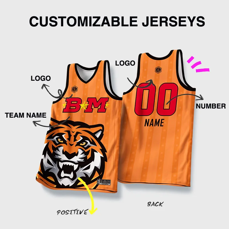thumbnail image 1 of Camisetas de baloncesto BASKETMAN para hombre, con estampado de animales por sublimación completa, personalizables, con nombre del equipo, número y logotipo, chándales para hombre, 1 of 5