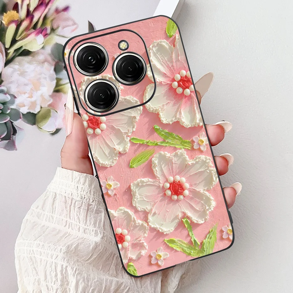 Stylish Painted Soft TPU Phone Case - For Tecno Spark 20 Series