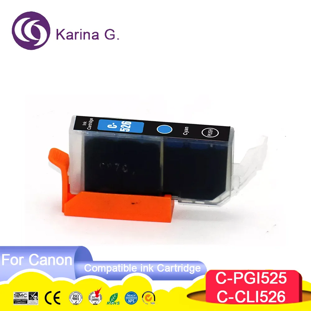 Compatible for PGI525 CLI526 PGI-525 PGI 525 ink cartridge for PIXMA MG6150 MG