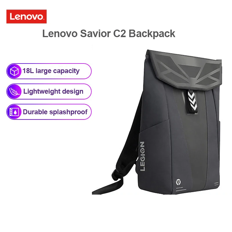 

Lenovo Savior Multifunctional Backpack C2 for 16 Inch Laptop Backpacks Anti Splash 18L Large Capacity Shoulders Bag Outdoor