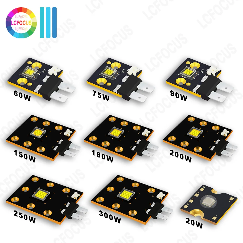 High Bright LED Chip COB 20W 60W 75W 90W 150W 180W 200W 250W 300W