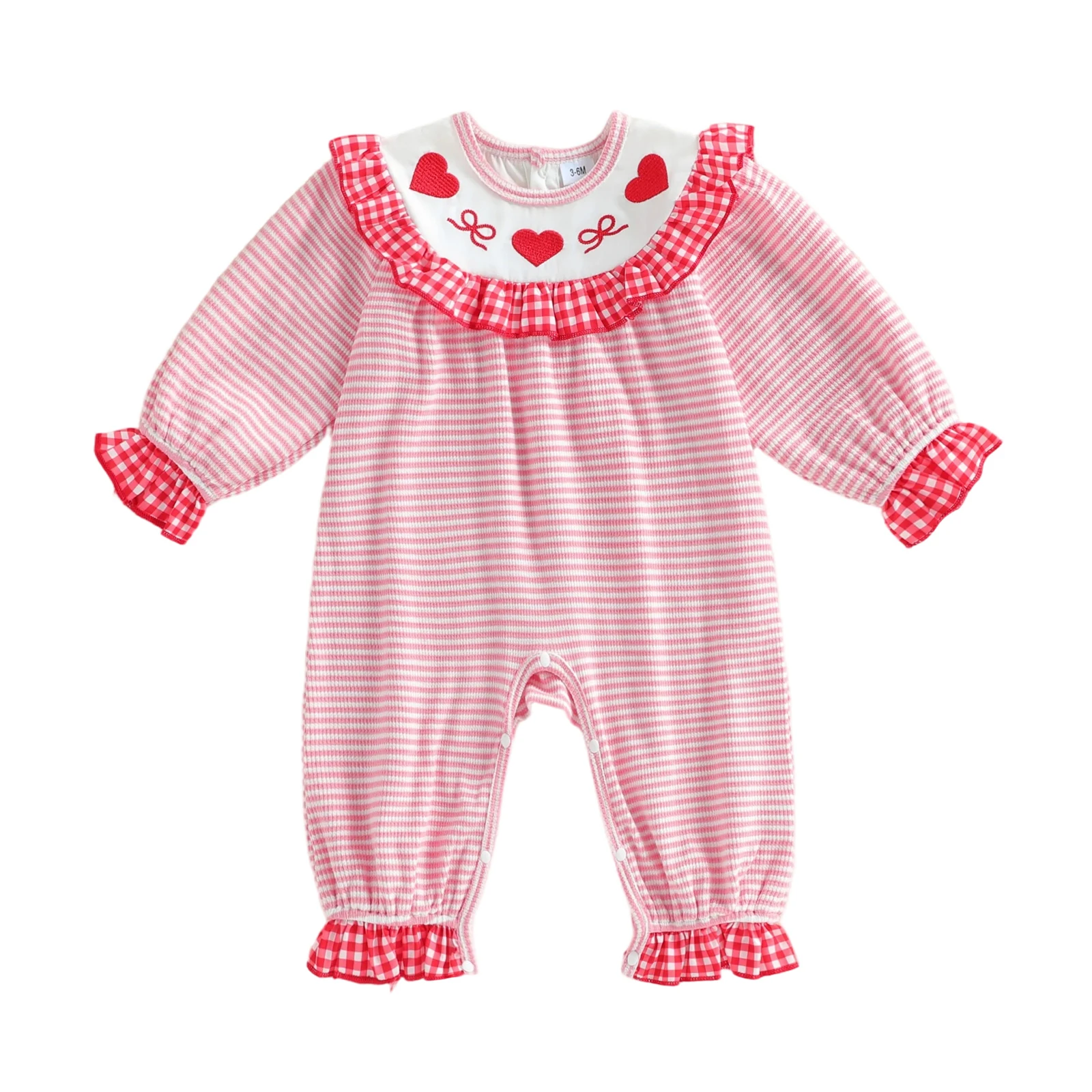 Toddler Girls Romper Short Sleeve Round Neck Floral Print Ruffle Jumpsuit Playsuit Summer Outfit Clothes for Baby