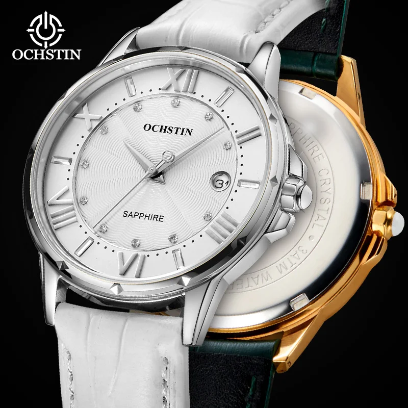 OCHSTIN New High Quality Women's Watches Fashion Student Quartz Waterproof Female Steel Wristwatch For Ladies Watches Roman Dial