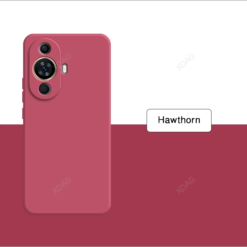 Premium Liquid Silicone Shockproof Phone Case Cover with Soft Flocking Interior - Solid Color