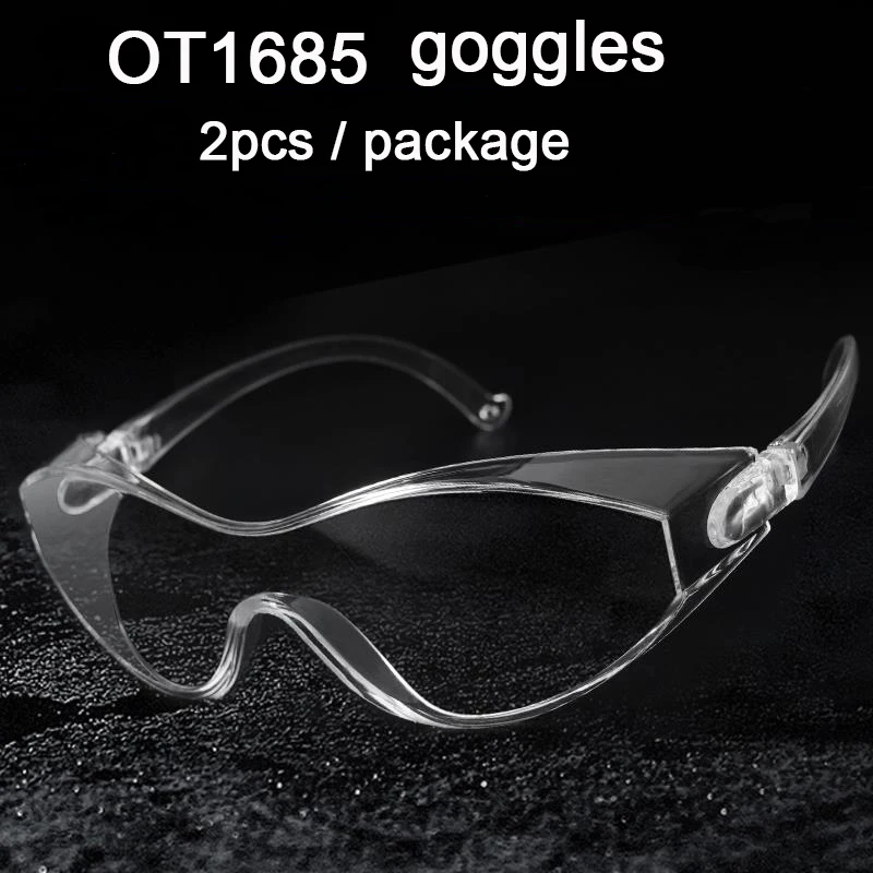 

OT1685 protective goggles high definition fully transparent light weight Glasses windproof Anti-fog Anti-splash eye mask