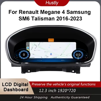 Panel de Instrumentos Digital para Renault Megane 4, Samsung SM6, Talisman 2016-2023, Velocímetro, Podómetro, iOS CarPlay 1