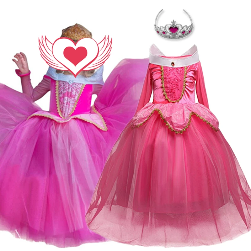 Ambigüedad Lugar de nacimiento hostilidad Disfraz de princesa rosa para niñas, disfraz de Halloween, carnaval,  Chidlren, ropa de fiesta, vestido de fantasía|Vestidos| - AliExpress