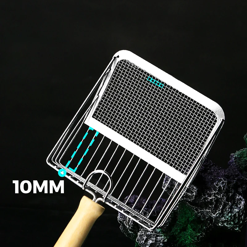 Pelle À Litière Pour Chat En Acier Inoxydable Avec Manche En Bois_voghion.com